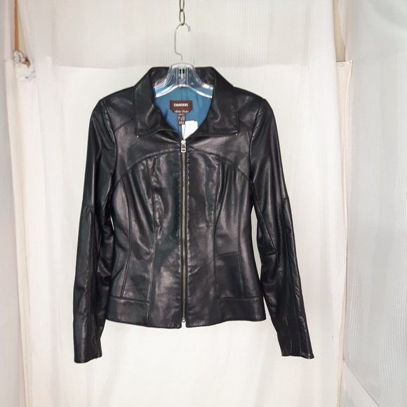 SOLD Danier Leather Jacket Black New with Tags - Picture 1 of 5